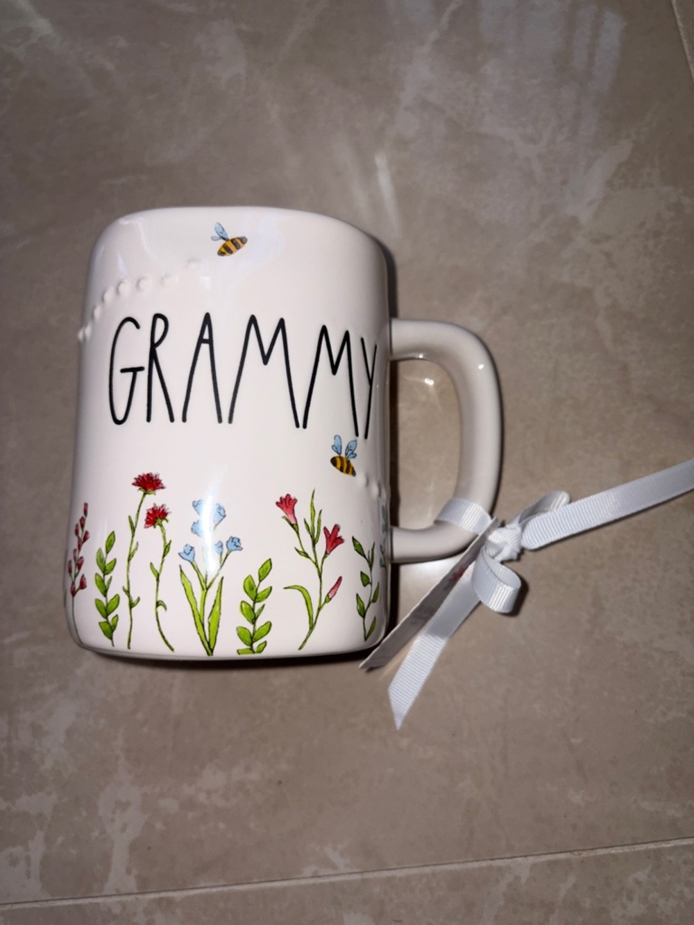 Rae Dunn Floral Grammy Mug